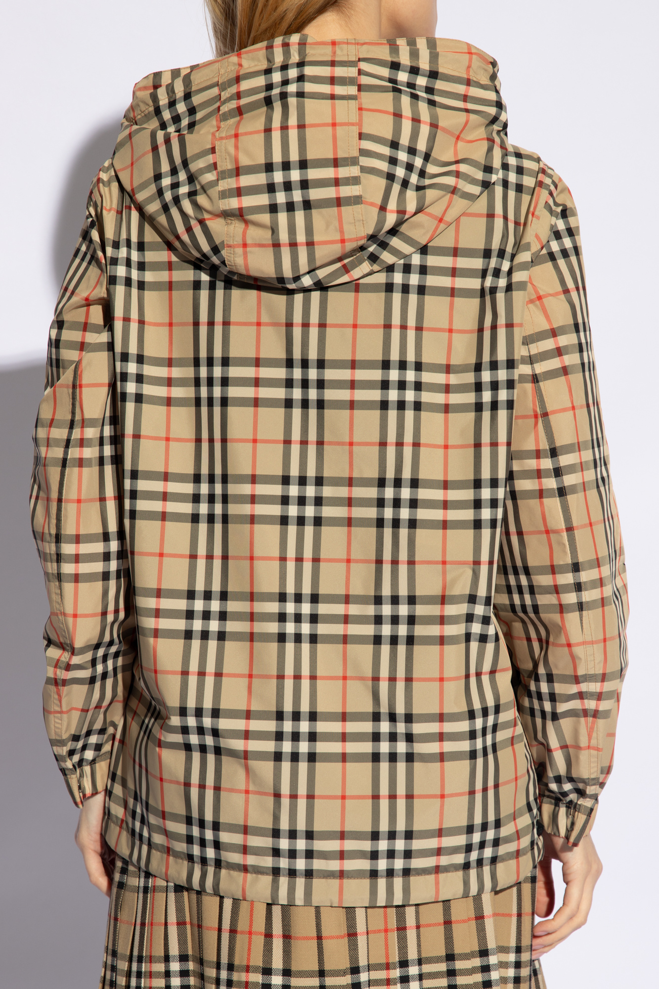 Beige Checked jacket Burberry - Vitkac AS